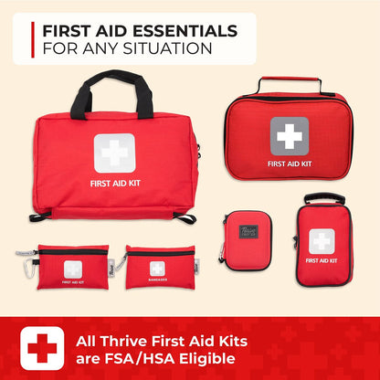 Thrive Mini Erste-Hilfe-Set – Wasserdichtes Reise-Notfallset mit 66 Teilen für Zuhause, Camping & Outdoor