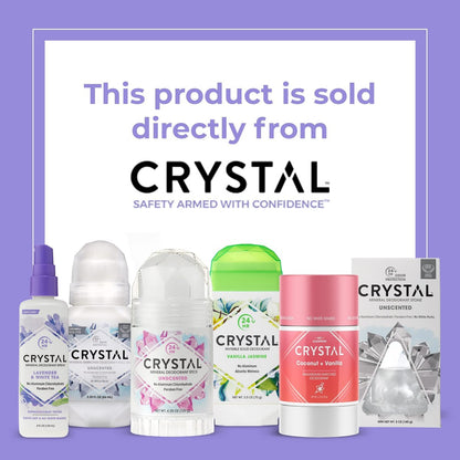 CRYSTAL Deodorant Mineral-Deodorant Roll-On für Damen & Herren, Lavendel & Weißer Tee – Aluminiumfrei, parabenfrei, zertifiziert tierversuchsfrei & vegan – 24h Geruchsschutz, 2,25 Fl Oz (3er-Pack)