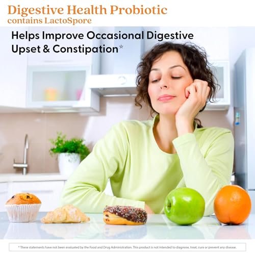 Doctor's Best Probiotikum für die Verdauungsgesundheit – Tägliche Unterstützung der Darmgesundheit für Männer & Frauen, 2 Milliarden KBE, mit LactoSpore (Heyndrickxia Coagulans), vegan – 60 vegane Kapseln