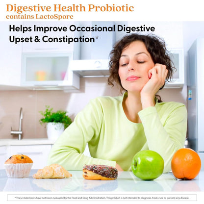 Doctor's Best Probiotikum für die Verdauungsgesundheit – Tägliche Unterstützung der Darmgesundheit für Männer & Frauen, 2 Milliarden KBE, mit LactoSpore (Heyndrickxia Coagulans), vegan – 60 vegane Kapseln