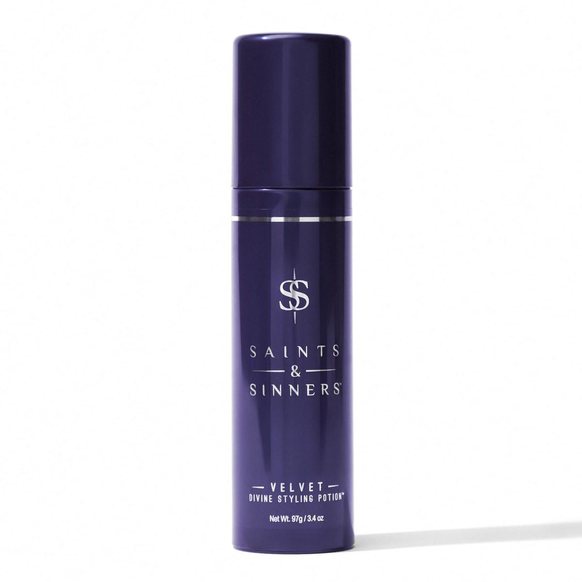 Saints & Sinners Award Winning Velvet Divine Haarstyling-Potion – Hitzeschutz, Glanz & Anti-Frizz für trockenes Haar, 100 ml