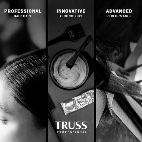 TRUSS Purple Shampoo & Toner für blondes Haar – Blondshampoo für gebleachtes, graues, gesträhntes & brünettes Haar – Stellt Stärke, Glanz & Elastizität wieder her – Feuchtigkeitsspendender täglicher Farbschutz (10,14 Fl Oz)