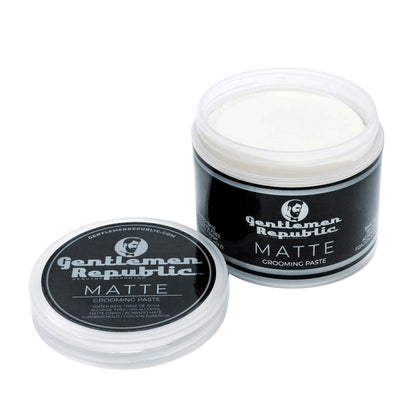Gentlemen Republic 4oz Matte Paste für Männer – Wasserbasierte Haarpaste mit starkem Halt & matter Oberfläche – Alkoholfrei für natürliche Textur – Hergestellt in den USA