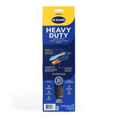 Dr. Scholl's Heavy Duty Support Einlegesohlen für Herren, Größe 8-14, Big & Tall, 200+ lbs, stoßdämpfend, Fußgewölbestütze, druckverteilend, zum Zuschneiden, für Arbeitsstiefel & Schuhe, 1 Paar