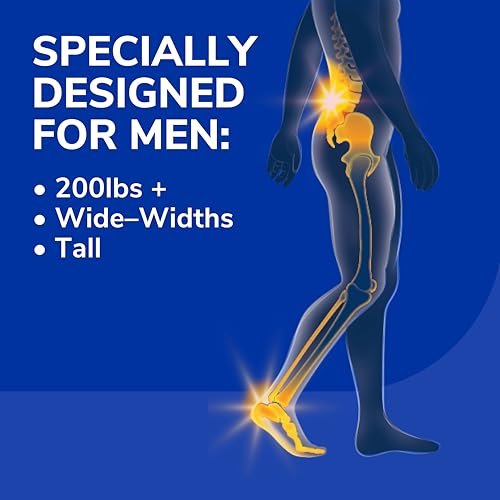 Dr. Scholl's Heavy Duty Support Einlegesohlen für Herren, Größe 8-14, Big & Tall, 200+ lbs, stoßdämpfend, Fußgewölbestütze, druckverteilend, zum Zuschneiden, für Arbeitsstiefel & Schuhe, 1 Paar