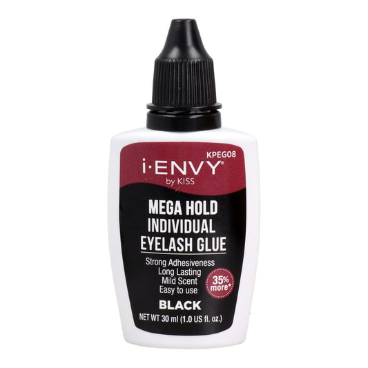 i-Envy by Kiss Mega Hold Wimpernkleber – Schwarzer, wasserfester Wimpernkleber für DIY Wimpernverlängerungen, 30 ml
