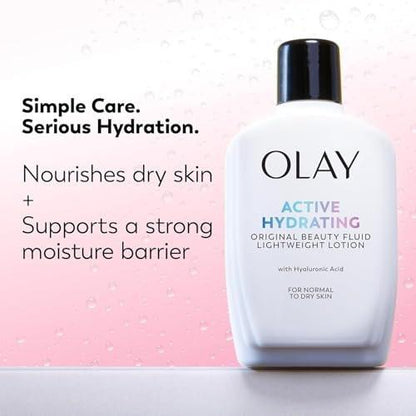 OLAY Active Hydrating Beauty Fluid Lotion 6 oz – 2er-Pack sparen