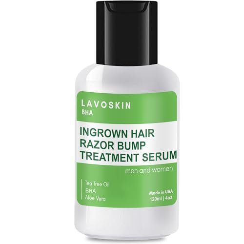 LAVO Tea Tree Gel mit Salicylsäure - Beste Behandlung für eingewachsene Haare - Rasurbump & Rasurbrand Entferner - Bikinilinien & Akne - Nach der Rasur, Haarentfernung, Wachsen, Laser, Elektrolyse - für Männer und Frauen