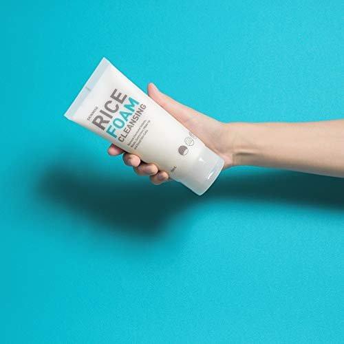 SKINMISO Rice Foam Cleanser – Sanfte tägliche Gesichtsreinigung mit Reisextrakt, 150 ml, Hergestellt in Korea, K-Beauty