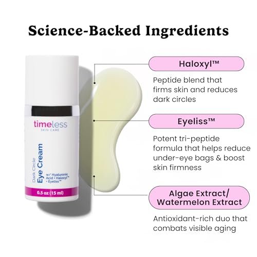 Timeless Skin Care Augencreme gegen dunkle Augenringe – 0,5 Fl Oz
