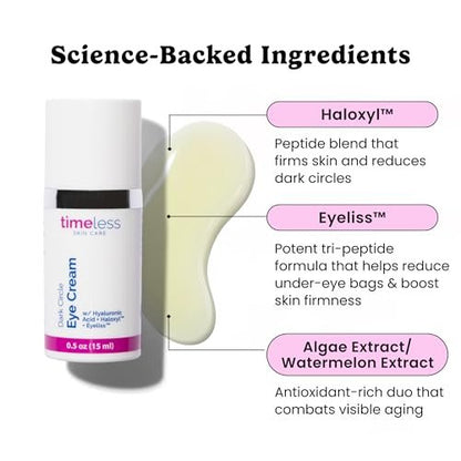 Timeless Skin Care Augencreme gegen dunkle Augenringe – 0,5 Fl Oz