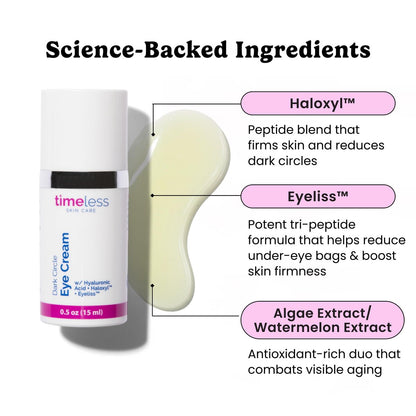Timeless Skin Care Augencreme gegen dunkle Augenringe – 0,5 Fl Oz