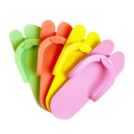 12 Paar EVA Einweg-Pedicure-Slipper, rutschfest, Party-Pack, ZMOI Kollektion