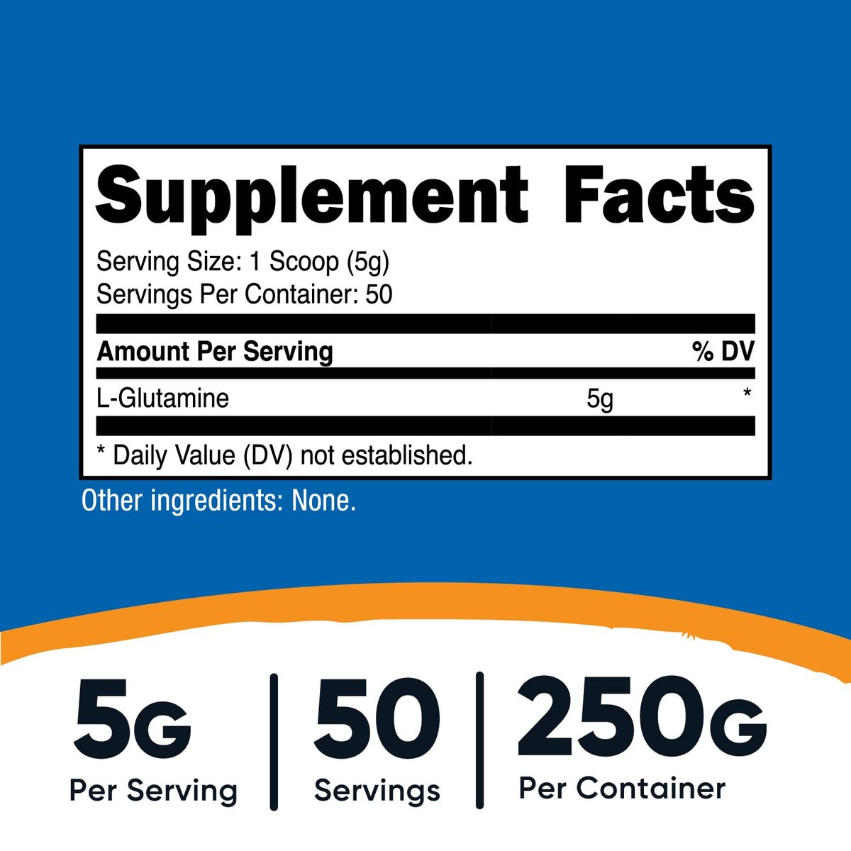 Nutricost L-Glutamin Pulver 250 Gramm – Reines Aminosäurepulver für Muskeln und Immunsystem