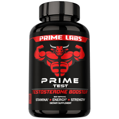 Prime Labs Testosteron-Booster für Männer – Steigert Ausdauer, Energie und Kraft – 60 Kapseln
