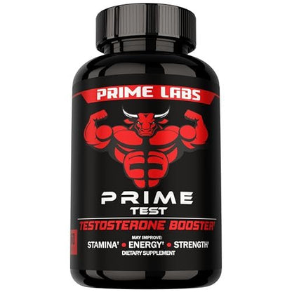 Prime Labs Testosteron-Booster für Männer – Steigert Ausdauer, Energie und Kraft – 60 Kapseln