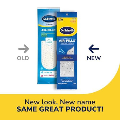 Dr. Scholl's AIR-PILLO Einlegesohlen // Ultrawelche Polsterung und langanhaltender Komfort mit zwei Schaumstoffschichten, passend für jeden Schuh - Ein Paar