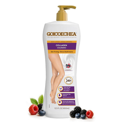Goicoechea Hautstraffende Creme | Körperlotion mit Kollagen Elastin für Frauen, strafft & festigt die Haut, Formel bei Krampfadern & unruhigen Beinen, 24h Feuchtigkeit, 400 ml, 1er-Pack