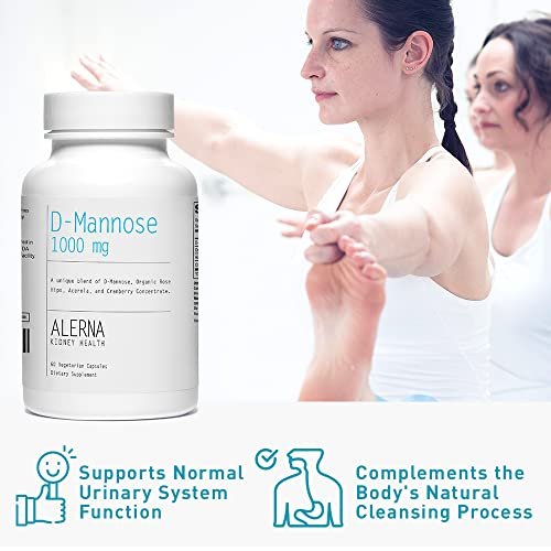 D-Mannose 1000 mg mit Cranberry-Konzentrat, Hagebutte und Acerola – 60 Kapseln für die Harnwegsgesundheit