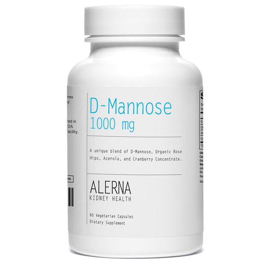 D-Mannose 1000 mg mit Cranberry-Konzentrat, Hagebutte und Acerola – 60 Kapseln für die Harnwegsgesundheit