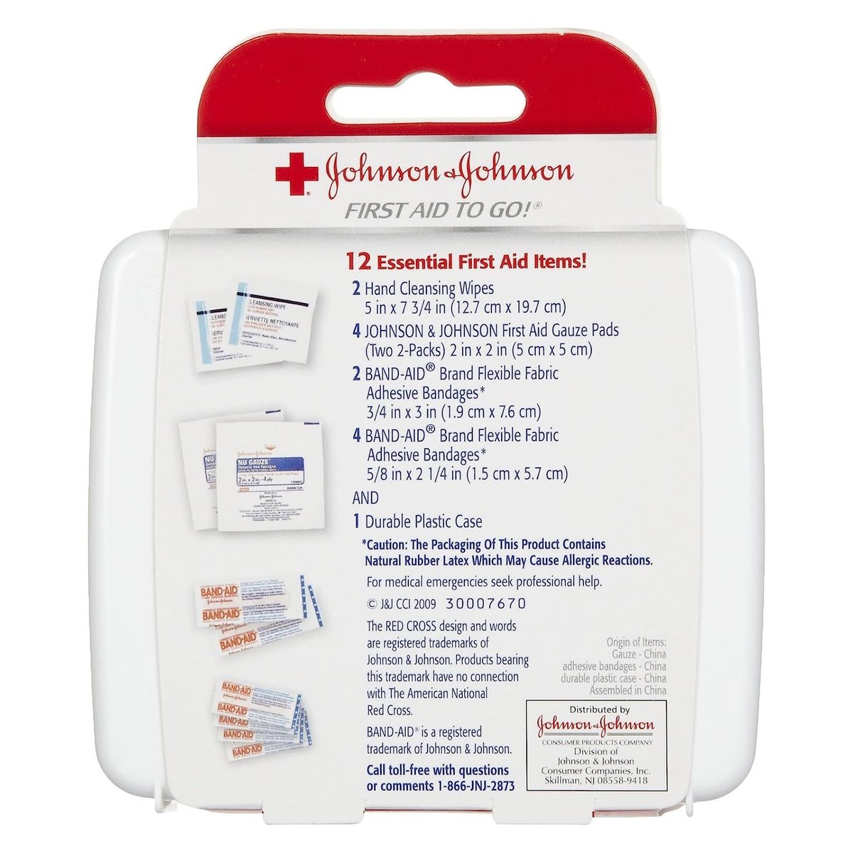 Johnson & Johnson Reise-Erste-Hilfe-Set 3er-Pack - Kompaktes Notfallset für Auto, Büro und Handtasche