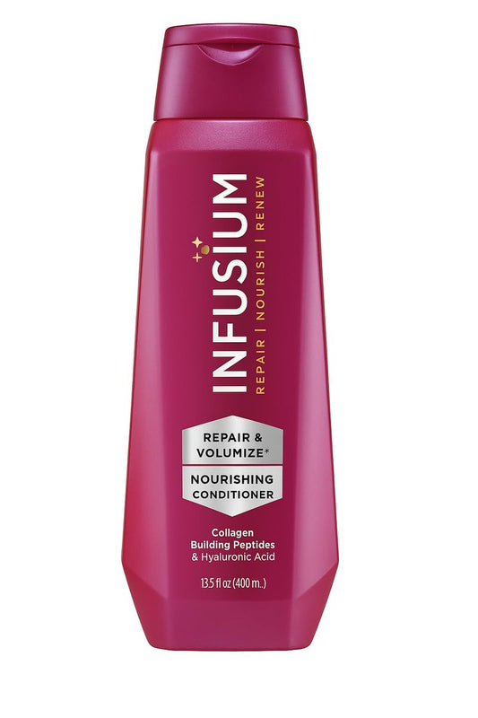Infusium Repair & Volumize Conditioner – Haarspülung mit Kollagen und Hyaluronsäure für mehr Volumen, reduziert Brüchigkeit und Frizz – 400 ml