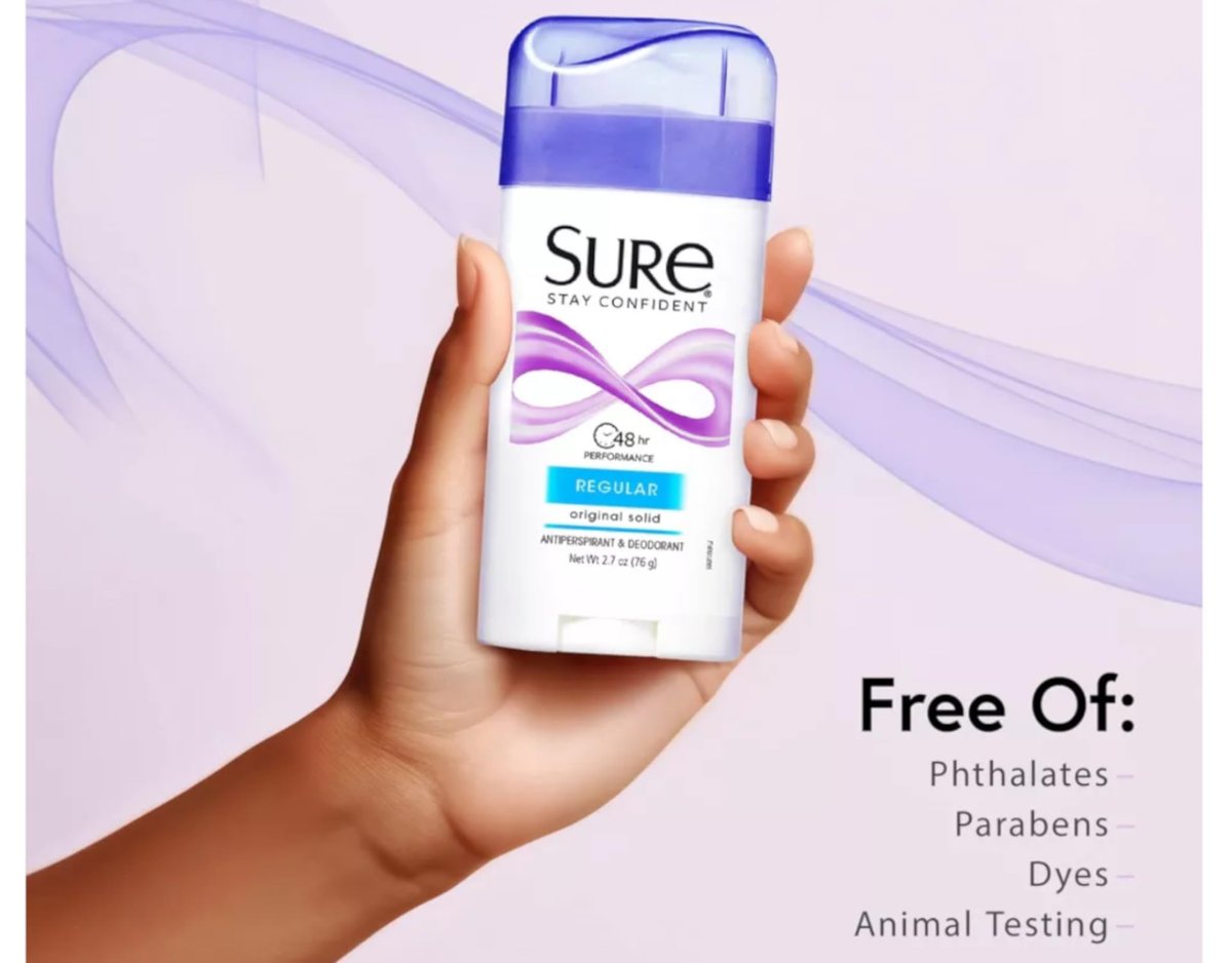 SURE Antiperspirant Deodorant Fest, 2,6 oz, 6er-Pack – Zuverlässiger Schutz für den ganzen Tag
