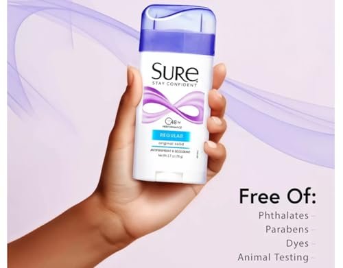 SURE Antiperspirant Deodorant Fest, 2,6 oz, 6er-Pack – Zuverlässiger Schutz für den ganzen Tag