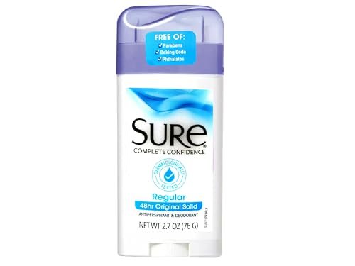 SURE Antiperspirant Deodorant Fest, 2,6 oz, 6er-Pack – Zuverlässiger Schutz für den ganzen Tag
