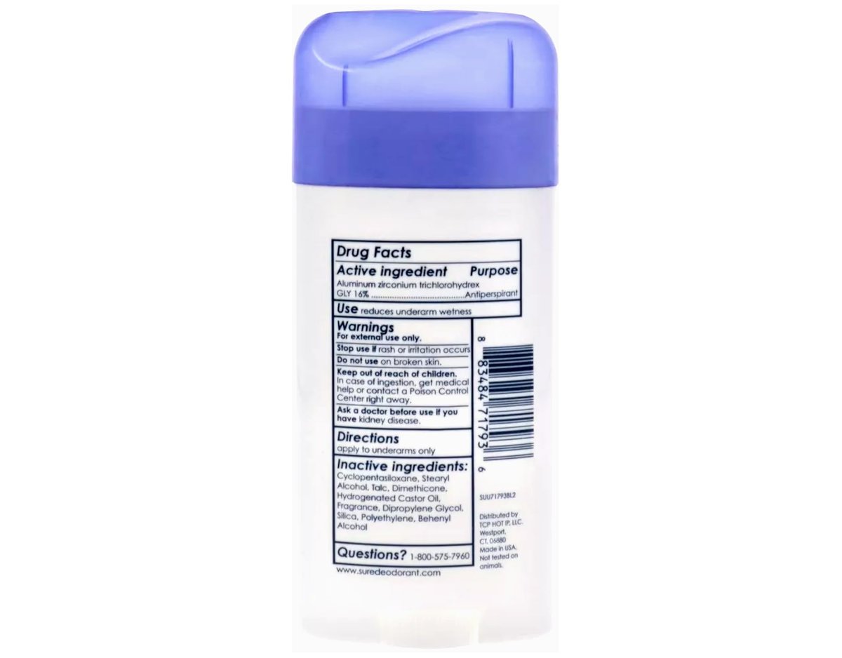 SURE Antiperspirant Deodorant Fest, 2,6 oz, 6er-Pack – Zuverlässiger Schutz für den ganzen Tag
