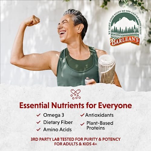 Barlean's Bio Organic Digestive Seed Blend Ballaststoffe mit Chia, gemahlenen Leinsamen, Kürbiskernen, Quinoa und Kokosnuss, reich an Omega-3 und Ballaststoffen, 340 g
