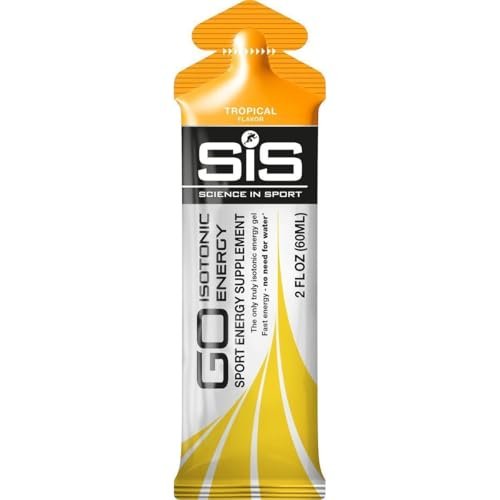 Science in Sport Energy Gel Pack – 6er-Pack isotonische Energie-Gels mit 22g schnell wirkenden Kohlenhydraten, tropischer Geschmack, 2 Fl Oz