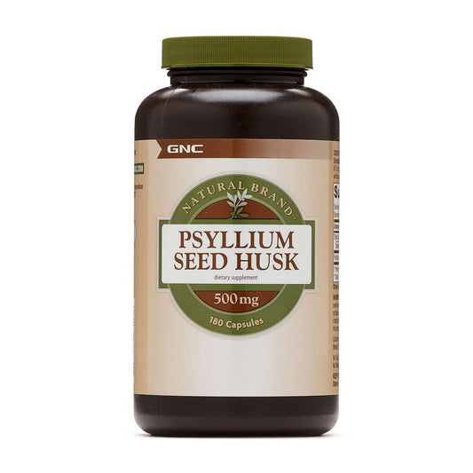 GNC Natural Brand Psyllium Seed Husk 500mg – 180 Kapseln für die Verdauungsgesundheit