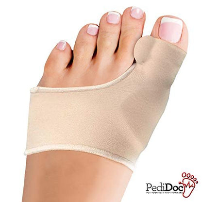 PediDocTM Zehenkorrektor – Ballenzeh Polster, Zehenstrecker mit Gel Zehenspreizer – Hallux Valgus Korrektur, Großzehenausrichtung
