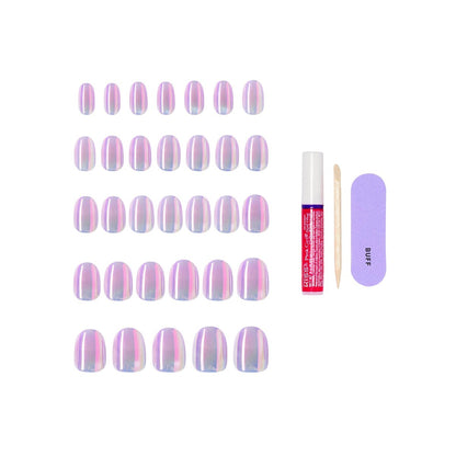 Kiss Glam 'One n Only' Press-On Nägel – Kurz, Rund, Pink – 32 Nägel inklusive Kleber