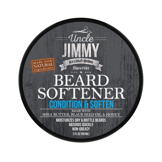 Uncle Jimmy Beard Softener – Conditioner-Balsam für Männer | Hydratisiert, glättet, verleiht Glanz und bändigt fliegende Haare | Mit Sheabutter und Honig, 60 ml