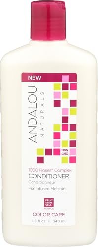 Andalou Naturals 1000 Rosen Conditioner, 11,5 Unzen – Feuchtigkeitsspendender Conditioner für alle Haartypen