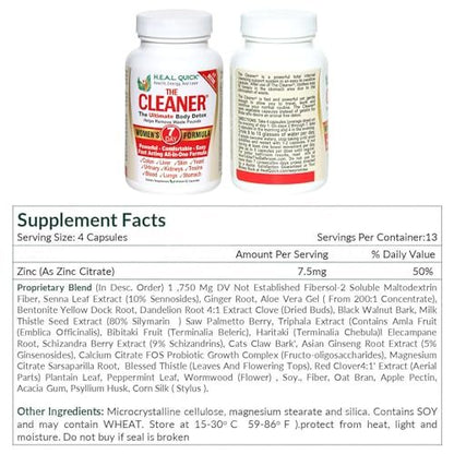 Century Systems The Cleaner Detox – 7-Tägige Komplettreinigung für Frauen, 52 Kapseln