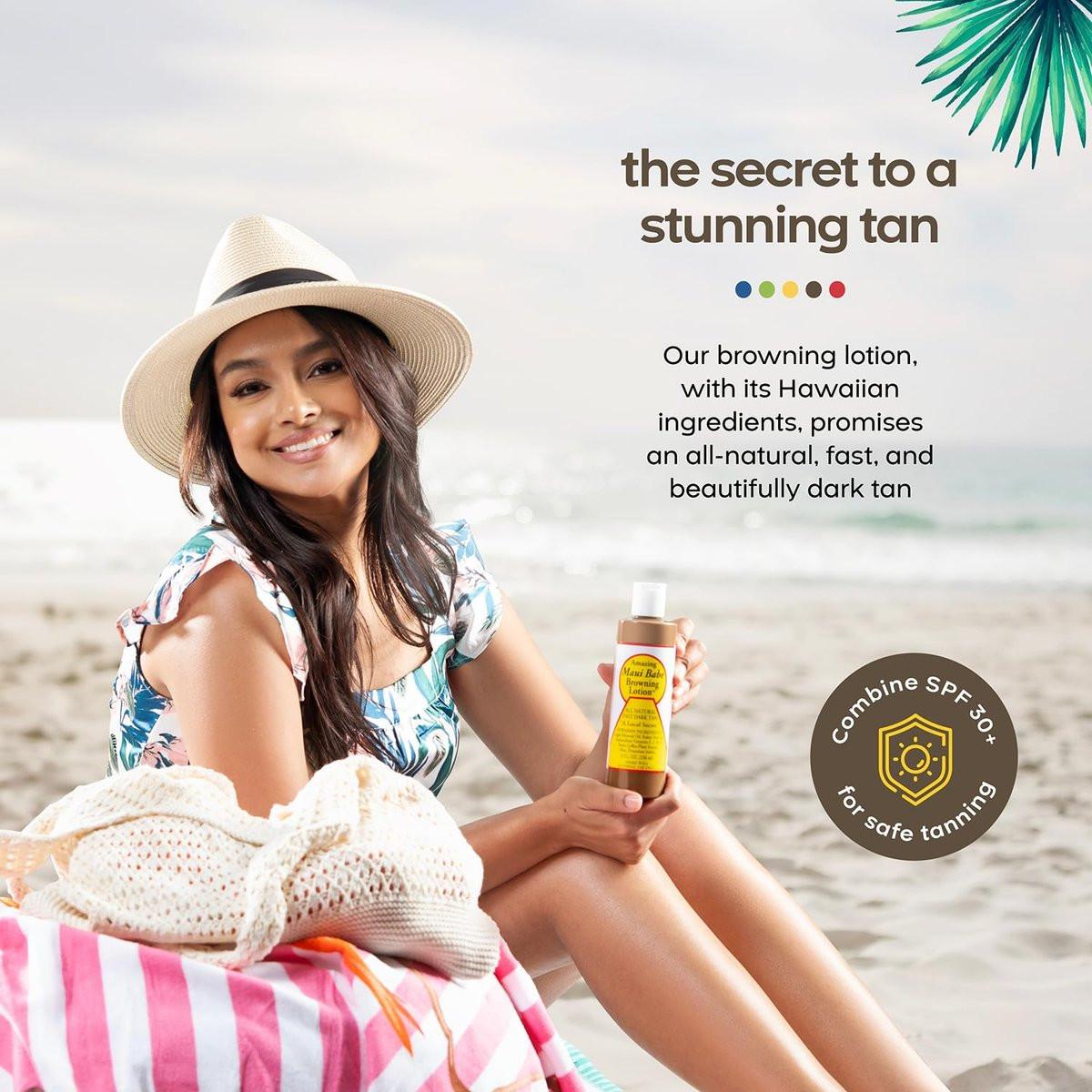 Maui Babe Before And After Browning Lotion, 2er-Pack – Bräunungslotion vor und nach dem Sonnenbad, Hergestellt in den USA, 236 ml