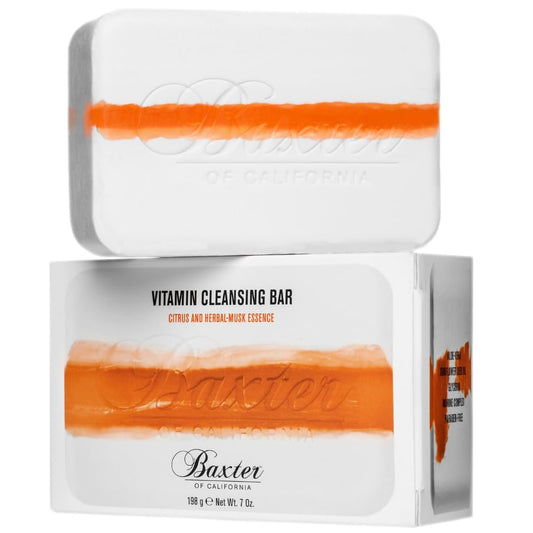Baxter of California Vitamin Reinigungsbar für Männer | Zitrus- und Kräuter-Moschus-Duft | Alle Hauttypen | 198 g
