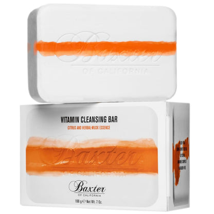 Baxter of California Vitamin Reinigungsbar für Männer | Zitrus- und Kräuter-Moschus-Duft | Alle Hauttypen | 198 g