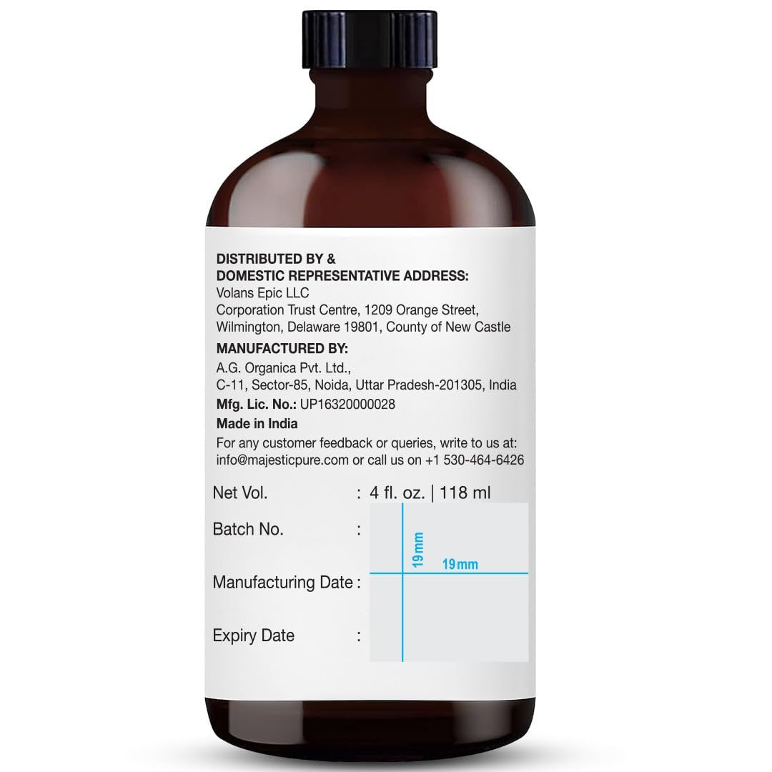 Majestic Pure Oregano Öl 100% rein & natürlich – 118 ml mit Glaspipette für Diffuser, Aromatherapie, Seifen- und Kerzenherstellung