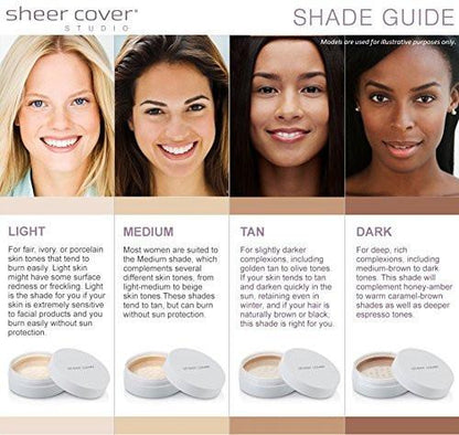 Sheer Cover – Sophisticate Look Face Palette für Augen, Lippen und Wangen – mit Pinsel