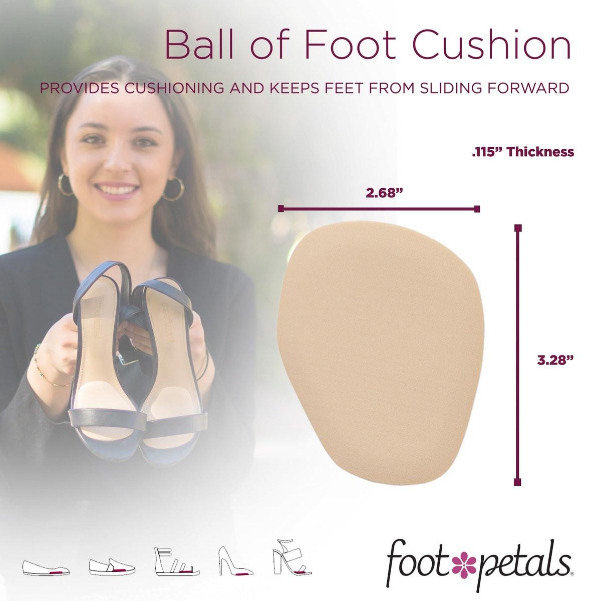 Foot Petals Ball-of-Foot Cushions – Metatarsal-Pad für Damen – Khaki – 1 Paar