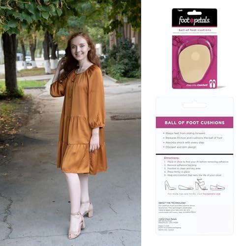 Foot Petals Ball-of-Foot Cushions – Metatarsal-Pad für Damen – Khaki – 1 Paar