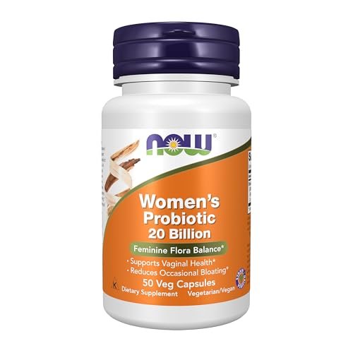 NOW Foods Frauenprobiotikum, 20 Milliarden, mit drei klinisch getesteten probiotischen Stämmen, 50 vegane Kapseln