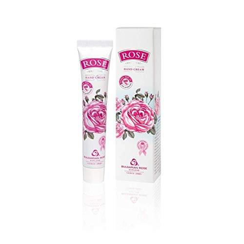 Handcreme Rose – Beruhigende & reparierende Feuchtigkeitscreme mit natürlichem Rosenöl, Omega 3 & Vitamin F, 50 ml
