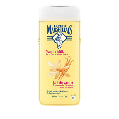 Le Petit Marseillais Extra Sanfte Duschcreme, Vanillemilch, 650 ml