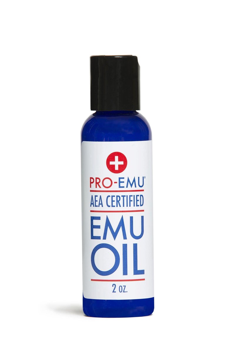 PRO EMU ÖL (60 ml) 100% reines Emuöl – AEA zertifiziert – Hergestellt in den USA – Bestes natürliches Öl für Gesicht, Haut, Haare und Nägel