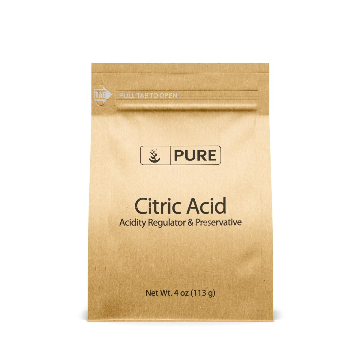 PURE ORIGINAL INGREDIENTS Zitronensäure – Ökologische Verpackung, natürlich, Säureregulator (4 Unzen)